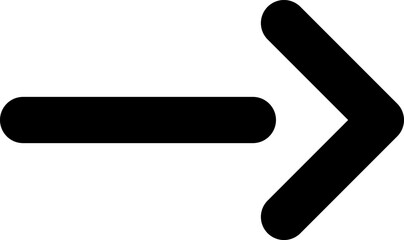 Obraz premium Black arrow icon sign isolated on transparent background.