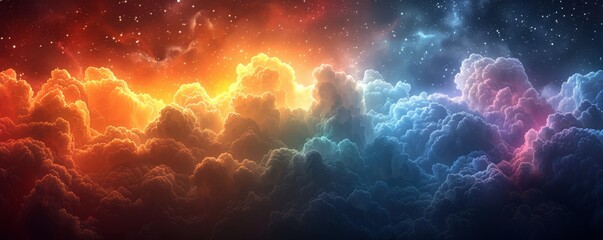 Fototapeta premium Ethereal Dreamscape: A Surreal Blend of Vivid Colors and Imagination Beyond Reality