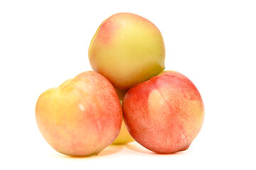 Fresh natural nectarine. Ripe fruit. Tasty sweet.