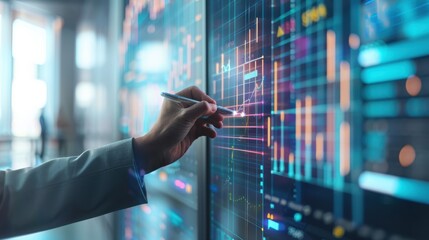 The hand drawing data graph