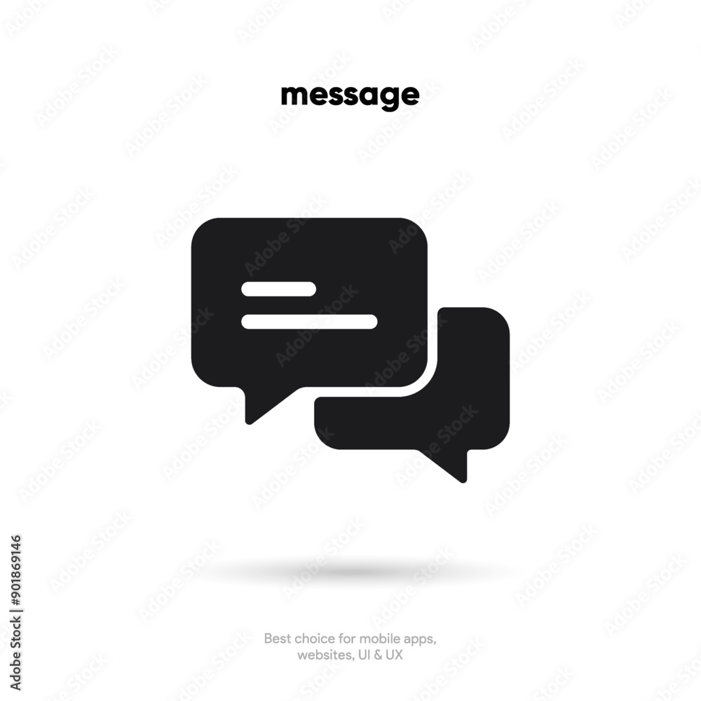 Aufkleber new message notification concept on realistic smartphone mockup. new email pop up. incoming, open me