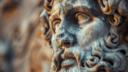 Timeless Wisdom: Hellenistic Philosophy in Sculpture. Generative AI