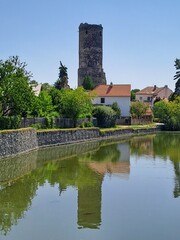 Tower of medieval castle Jenstejn