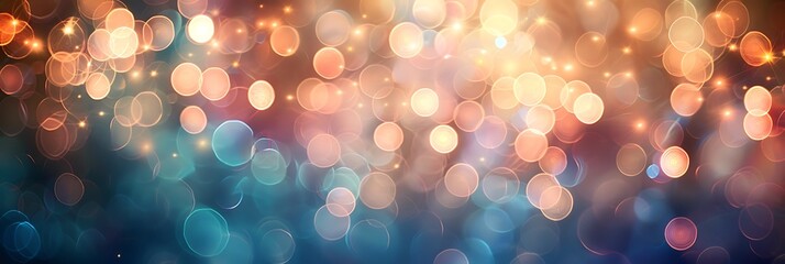 A soft, blurred background with bokeh light effects in warm or cool tones, perfect for adding a dreamy atmosphere