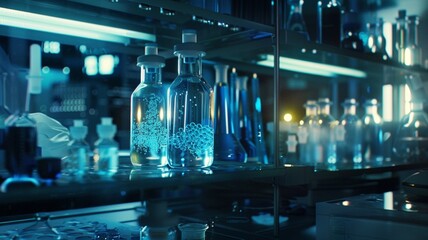 Classmates having friendly conversation during teamwork,chemists search in labotaory, work for searching,
