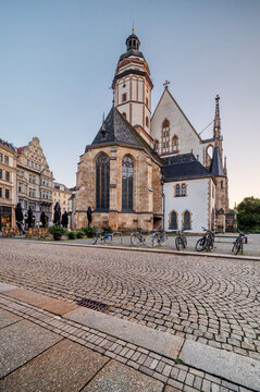 Church of St. Thomas and Johann Sebastian Bach in Leipzig, Germany