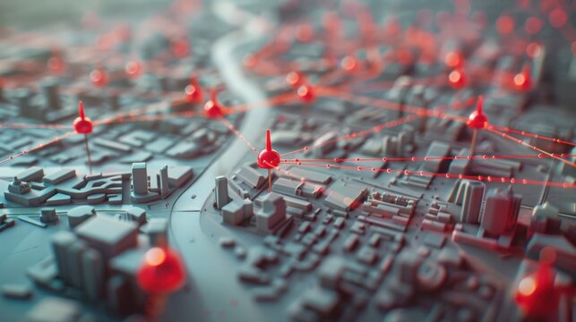 The 3D City Network Map