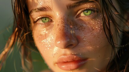 The Face with Green Eyes