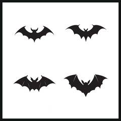 Fototapeta premium Halloween Bat vector silhouette