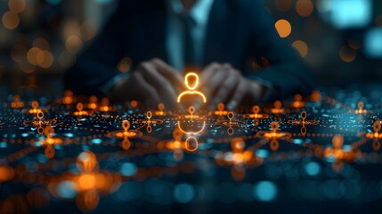 business contact network, highlighting professional networking, corporate relationships, and strategic partnerships