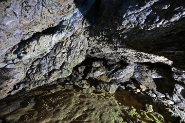 Interior of Ialomita Cave in Bucegi Mountains, Romania