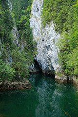 Cheile Orzei  - Orzei Gorge located north of the Scropoasa lake in the Bucegi Mountains, Romania