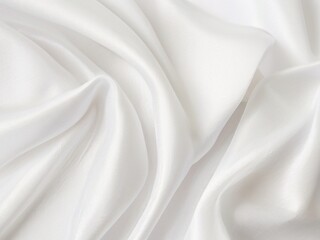 Obraz premium Gorgeous texture of white cotton silk background.