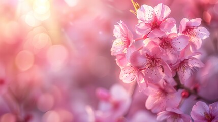 Beautiful cherry blossom sakura garden