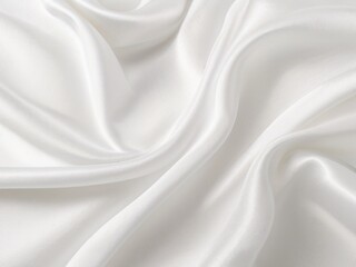 Gorgeous background texture of white cotton silk fabric
