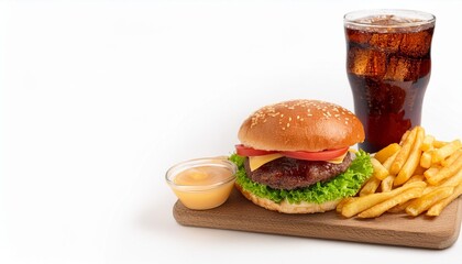 realistic juicy burger with tomato, cheese and lettuce, ai generated 