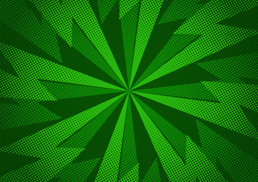 Abstract halftone green with geometric pattern shapes for gaming poster banner theme