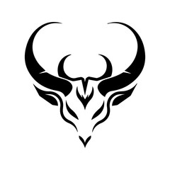 Horn icon or modern line symbol. Vector line art and icon design with bold outline. Black and white Pixel Perfect minimalistic symbol isolated white background. Silhouette simple thin sign