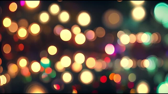 Ein abstraktes und verschwommenes Licht und Reflexion mit Bokeh Effekt