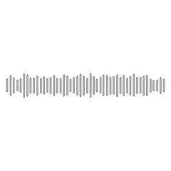 sound wave audio icon vector. Vector music sound waves on white background. Audio equalizer icon. Sound wave logo template. Audio sound symbol. Vector illustration. Eps file 154.