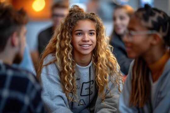 group of individuals participating in a mental health therapy session led by professional therapists, surrounded by a warm and supportive atmosphere. - Powered by Adobe