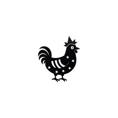 rooster isolated on white chicken, rooster, bird, animal, farm, hen, vector, cartoon, illustration, poultry, silhouette, art, cockerel, nature, drawing, animals, icon, feather, design, egg, wing, beak