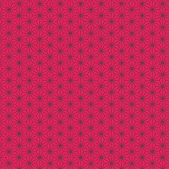 Traditional Japanese Asanoha Pattern Bright Pink