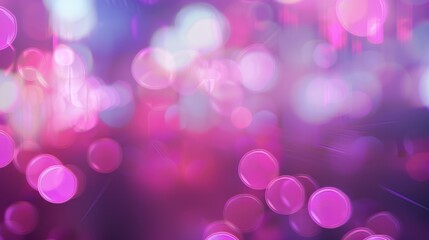 Abstract Purple and Pink Blurred Background with Bokeh Lights