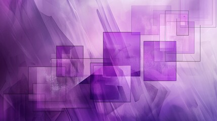 Fototapeta premium Abstract Purple Digital Art with Geometric Shapes and Gradient Background, Futuristic Design for Modern Backgrounds, Websites, and Presentations, Featuring Soft Lines and Elegant Visual Appeal