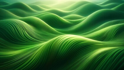 Organic abstract green floral lines wallpaper background texture, generated ai image