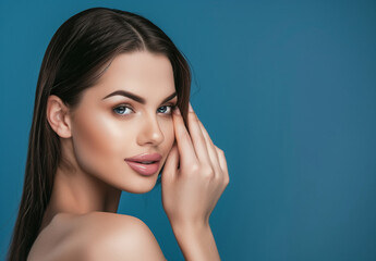 Fototapeta premium Wunderschöne Frau, Model, Gesicht