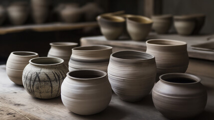 Artisanal Mastery Handcrafted Pottery Bowls, Plates, Vases, and Jugs
