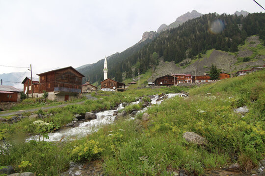 Elevit village, one of the plateau villages in the Ka&ccedil;kar Mountains in the Black Sea region of Turkey, is fascinating with its magnificent nature and flowing streams.