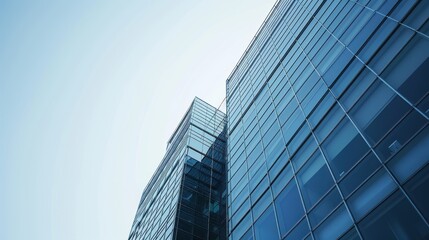 Modern Glass Building Reaching for the Sky