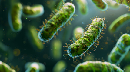 Fototapeta premium Gut Microbes Shape