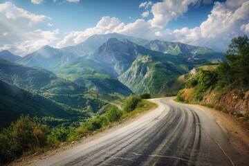 Naklejka premium Mountain Road