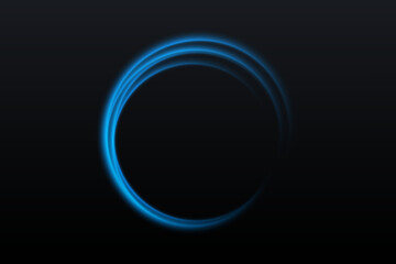 Neon ring. Glowing circle. Glow effect. Round light frame. abstract light lines of movement and speed. Abstract light lines of movement and speed. light green ellipse.