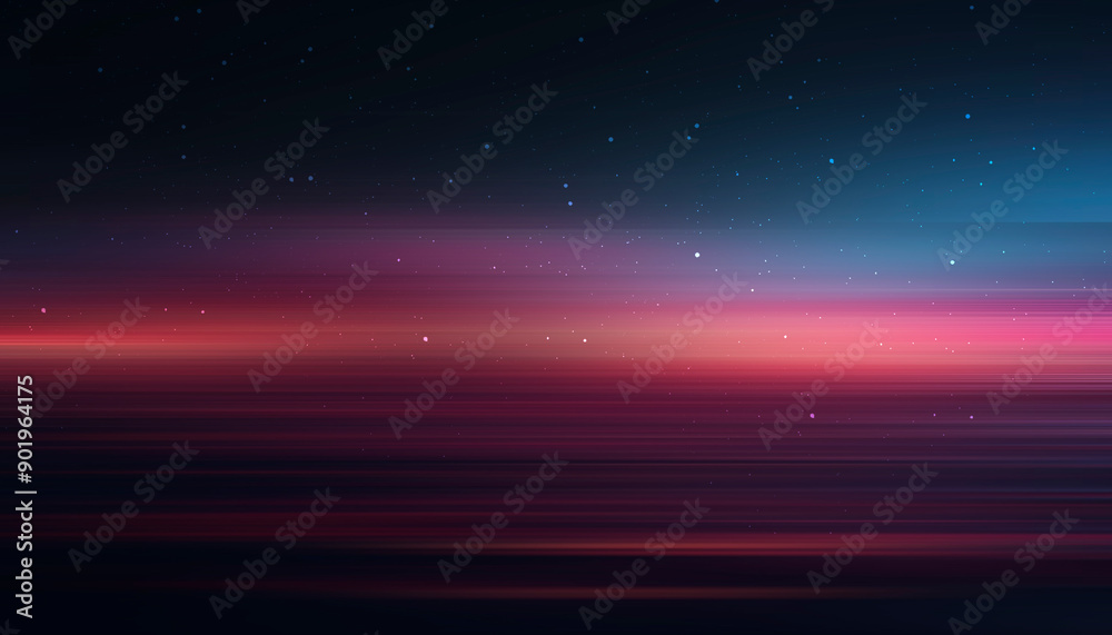 Wall mural abstraction with rays and neon. futuristic empty stage.