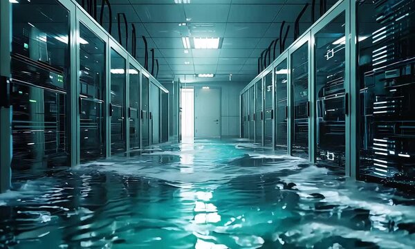 it data center disaster recovery, water flooding technology server room