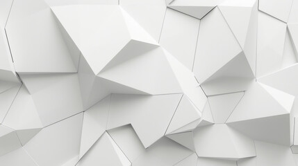 Fototapeta premium Abstract White Polygonal Surface
