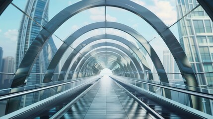 Fototapeta premium Bridge with innovative design elements