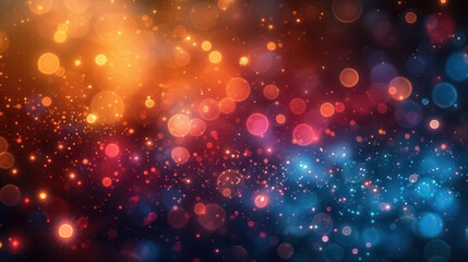 Colorful Abstract background and bokeh on New Year's Eve