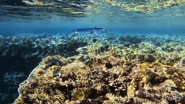 Red Sea needlefish (Thylosurus choram). Sharm el Sheikh, Egypt.