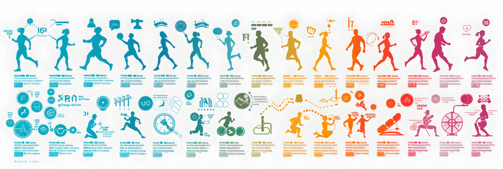 Comprehensive Weekly Exercise Routine Chart with Motivational Tips and Clear Daily Activity Segments
