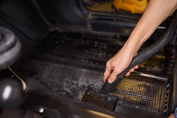 Providing car interior vacuuming services ensures cleanliness and hygiene in automobiles