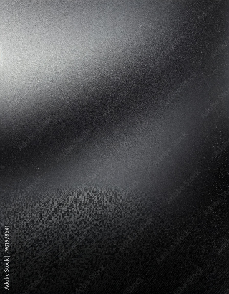Poster Abstract Minimalist Texture. Dark Gray Gradient Background with Subtle Grainy Effect and Soft Light Reflections, Perfect for Modern Design and Artistic Applications. Vertical Banner Wallpaper 