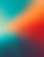 Obraz premium Vivid Gradient Abstract Background. Soft Blend of Teal and Coral Colors Creating a Serene and Warm Artistic Atmosphere. Vertical Banner Wallpaper Background With Copy Space