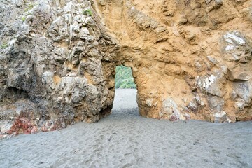 passage in a rock