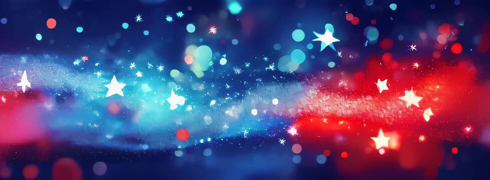 Abstract Background with Red, White, and Blue Colors