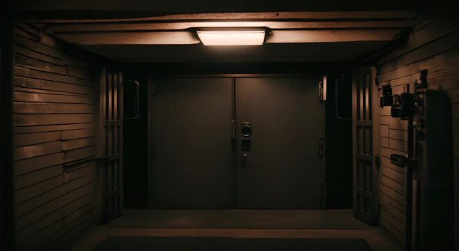 Entrance to a secret bunker.